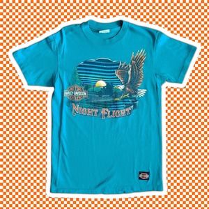 VTG 1990 Harley Davidson Night Flight Sturgis South Dakota Tshirt Sz M